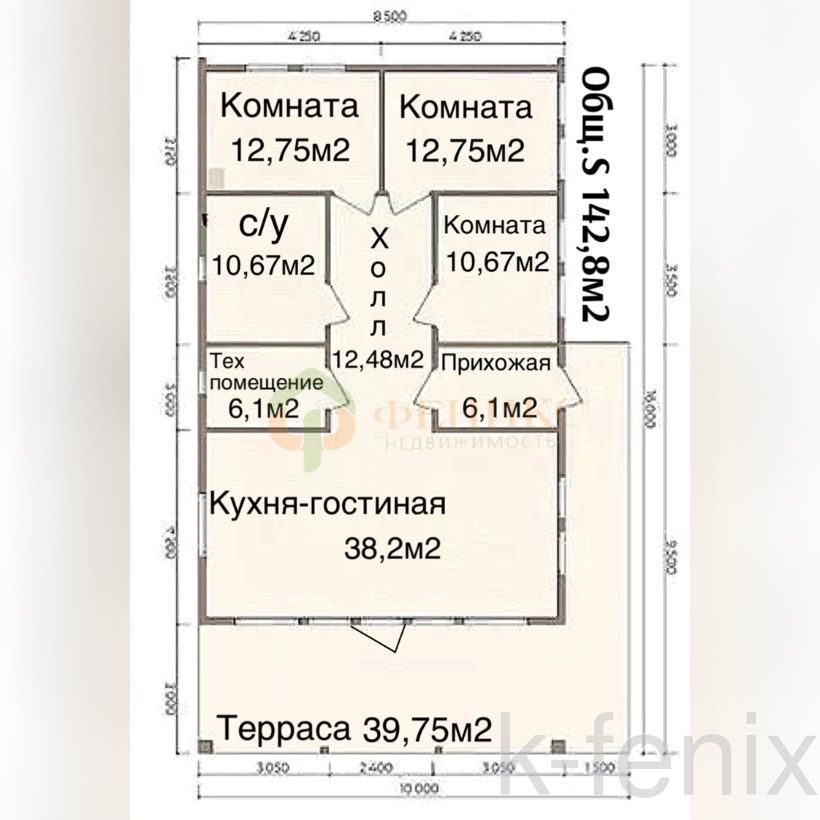 дом 142 метров, участок 19 сот